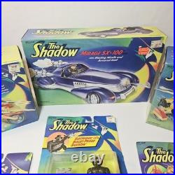 Vintage 90s The Shadow Kenner Toy Lot Mirage SX-100, (2) Serpent Bikes, And Figs