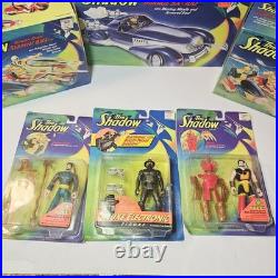 Vintage 90s The Shadow Kenner Toy Lot Mirage SX-100, (2) Serpent Bikes, And Figs