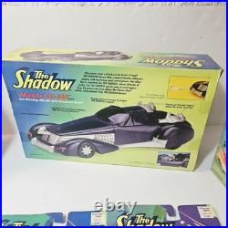 Vintage 90s The Shadow Kenner Toy Lot Mirage SX-100, (2) Serpent Bikes, And Figs