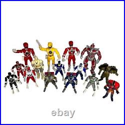 Vintage 90s Toy Figure Lot of 15 Bandai Mighty Morphin Power Rangers VTG
