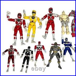 Vintage 90s Toy Figure Lot of 15 Bandai Mighty Morphin Power Rangers VTG