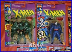Vintage 90s X-Men Marvel 14 Action Figures Toy Biz Mr. Sinister Morph Sauron NIB