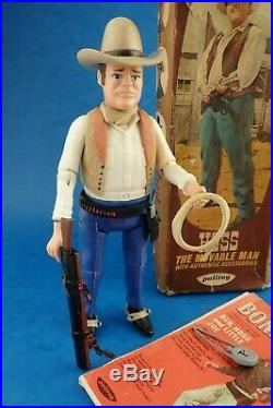 Vintage Action Figure BONANZA HOSS The Movable Man Palitoy 1966 Complete Toy