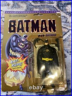 Vintage Action Figure Bundle 1989 Batman 1990 Bruce Wayne 1991 Venom Squirts