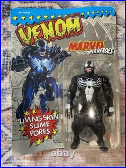 Vintage Action Figure Bundle 1989 Batman 1990 Bruce Wayne 1991 Venom Squirts