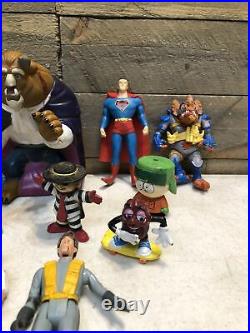 Vintage Action Figure Toy Lot of (23) Star Wars Ghostbusters Superman 80s 90s