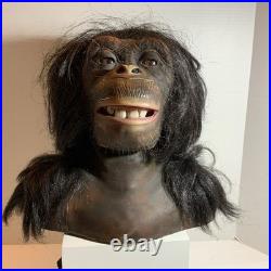 Vintage Alive Chimpanzee Motorized Motion activated Motion with Sound Effects