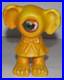 Vintage Arrow Industries Edward Mobley Cyclops Rubber Figure Toy Yellow Orange