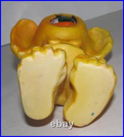 Vintage Arrow Industries Edward Mobley Cyclops Rubber Figure Toy Yellow Orange