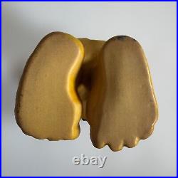 Vintage Arrow Industries Edward Mobley Cyclops Rubber Figure Toy Yellow Orange