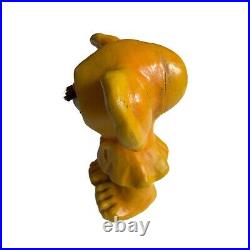 Vintage Arrow Industries Edward Mobley Cyclops Rubber Figure Toy Yellow Orange