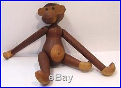 Vintage Authentic MCM Kay Bojesen Denmark Teak & Limba Wood Toy Monkey Figure