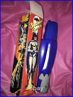 Vintage BATMAN TOY Hong Kong Scarce Figural Torch Light 1960s Boxed Read All