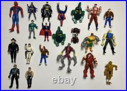 Vintage BATMAN Toy Lot Marvel And Other Assorted Figures 90s AS IS SEE PHOTOS