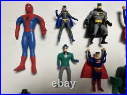 Vintage BATMAN Toy Lot Marvel And Other Assorted Figures 90s AS IS SEE PHOTOS