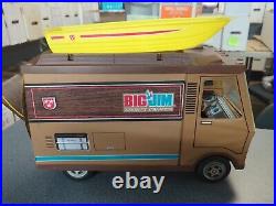 Vintage BIG JIM Sports Camper Toy Vehicle withAction Figures & Accessories