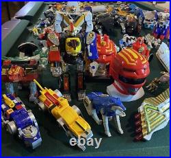 Vintage Bandai Power Rangers Transformers Voltron Action Figure Toys HUGE LOT