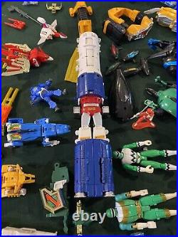 Vintage Bandai Power Rangers Transformers Voltron Action Figure Toys HUGE LOT