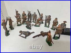 Vintage Barclay Lead Toy Soldier Figures Lot 18 Painted Army Men WW1 USA Poses