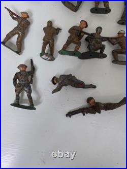 Vintage Barclay Lead Toy Soldier Figures Lot 18 Painted Army Men WW1 USA Poses Vintage Barclay Lead Toy Soldier Figures Lot 18 Painted Army Men WW1 USA Poses
