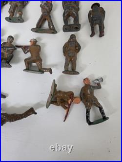 Vintage Barclay Lead Toy Soldier Figures Lot 18 Painted Army Men WW1 USA Poses Vintage Barclay Lead Toy Soldier Figures Lot 18 Painted Army Men WW1 USA Poses