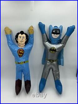 Vintage Batman And Superman 1970's Carnival Prize Scarce Blow Up Taiwan