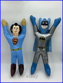 Vintage Batman And Superman 1970's Carnival Prize Scarce Blow Up Taiwan