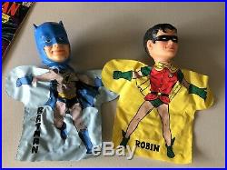 Vintage Batman Toy Lot Aoshin Batmobile Ideal Figure Set Husky Set + More