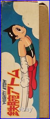 Vintage Billiken Japan Mighty Atom Robot Tin Toy Astro Boy Wind-up