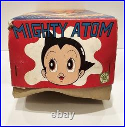 Vintage Billiken Japan Mighty Atom Robot Tin Toy Astro Boy Wind-up