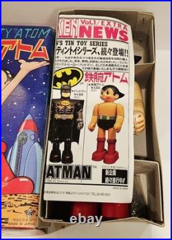 Vintage Billiken Japan Mighty Atom Robot Tin Toy Astro Boy Wind-up