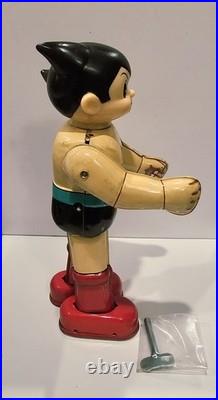 Vintage Billiken Japan Mighty Atom Robot Tin Toy Astro Boy Wind-up