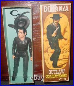 Vintage Bonanza Outlaw Boxed Figure American Character Rare Incomplete Rare