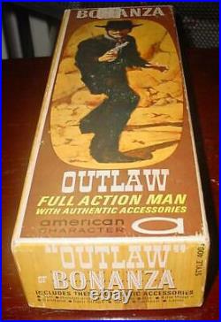 Vintage Bonanza Outlaw Boxed Figure American Character Rare Incomplete Rare