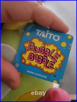 Vintage Bubble Bobble NES Plush Toy Taito Brand New With Tags VERY RARE