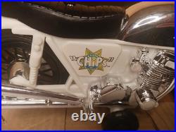 Vintage CHiPs Free Wheeling Motorcycle Ideal Toys Mego And Ponch Figure 1980