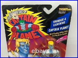 Vintage Captain Planet Thunder & Lightning Action Figure Toy MOC 1994 Tiger