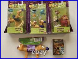 Vintage CatDog Toy Lot Action Figures Nickelodeon Poseable Gum Cat Dog Retro