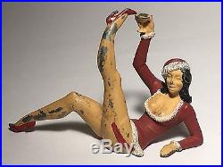Vintage Christmas Lead Toy Figure Stripper Miniature Rare