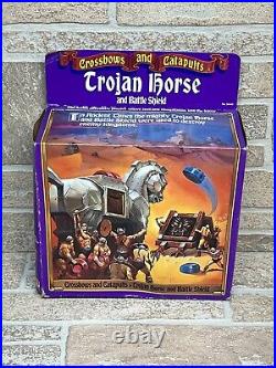 Vintage Crossbows & Catapults Toy Trojan Horse & Battle Shield Complete with Box