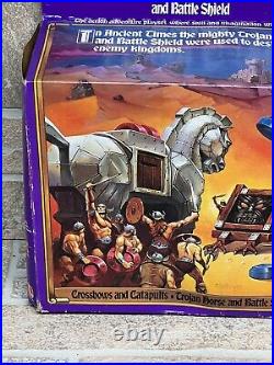 Vintage Crossbows & Catapults Toy Trojan Horse & Battle Shield Complete with Box