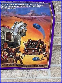 Vintage Crossbows & Catapults Toy Trojan Horse & Battle Shield Complete with Box