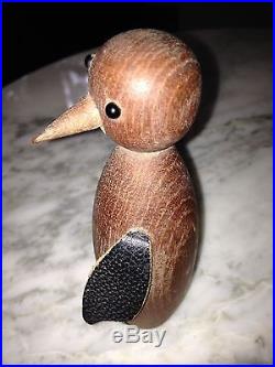 Vintage Danish Modern Wood Penguin Bird Figure Toy Bojesen Eames Era Mid Century