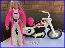 Vintage Derry Daring stunt cycle and Figure Read Description Evel Knievel Frie