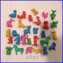 Vintage Diener Rubber Eraser Toy Figures 60s-70s Lot Of 29