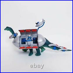 Vintage Dino Riders Diplodocus + Figures + Parts Tyco 1987 Toy Good Condition