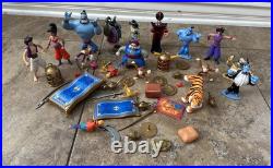 Vintage Disney Aladdin Action Figure Lot Toy 1992 Genie Jasmine Tiger Jafar Abu