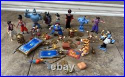 Vintage Disney Aladdin Action Figure Lot Toy 1992 Genie Jasmine Tiger Jafar Abu