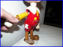 Vintage Disney Ideal Wooden Jointed Pinocchio Figure Doll 11