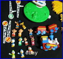 Vintage Disneyland Playmates Train Track Playset 36 Piece Figure 1986 Disney Toy